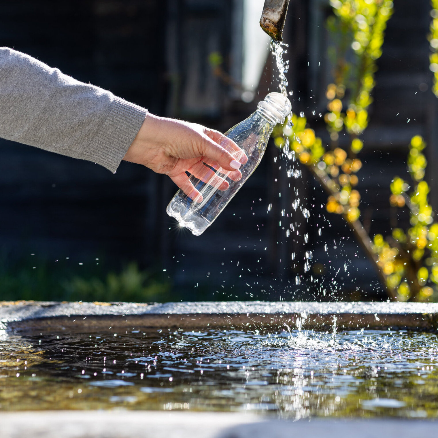 Erfrischendes Bergquellwasser